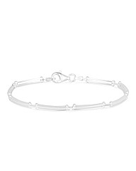 Simply Silver Fine Gate Bracelet