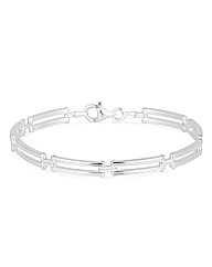 Simply Silver Medium Gate Bracelet