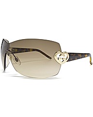 Gucci Rimless Visor Sunglasses