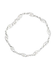 Jon Richard Crystal Wave Bracelet