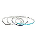 Mood Multicoloured Diamante Bracelet Set
