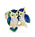 Jon Richard Owl Enamel Adjustable Ring