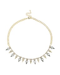 Mood Gold Spike Collar Necklace