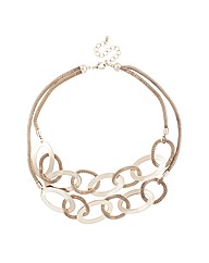 Mood Gold Link And Mesh Chain Necklace