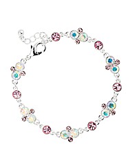 Jon Richard Pink Crystal Bubble Bracelet