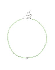 Mood Mini Green Bead And Charm Necklace