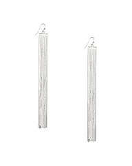 Mood Slinky Silver Chain Drop Earring