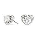 Jon Richard Cubic Zirconia Heart Earring