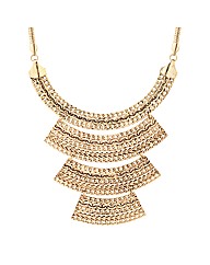 Mood Four Tier Gold Plate Necklace