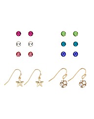 Mood Stud And Drop Earring Eight Pack