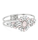 Mood Pink Stone Surround Cuff Bracelet