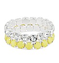 Mood Diamante And Yellow Stone Bracelet