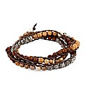 Mood Multi Bead Cord Wrap Bracelet