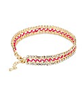Mood Crystal Pink Thread Wrap Bracelet