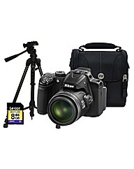 Nikon Coolpix P520 3D Black Camera Kit