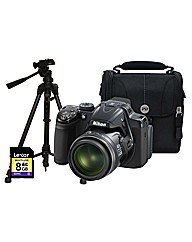 Nikon Coolpix P520 3D Silver Camera Kit