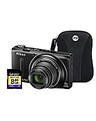 Nikon Coolpix S9400 3D Black Camera Kit
