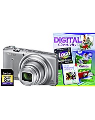 Nikon Coolpix S9500 3D Silver Camera Kit
