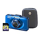Nikon Coolpix S31 Blue Camera Kit