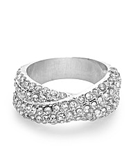 Jon Richard Crystal Crossover Ring