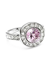 Jon Richard Pink Crystal Surround Ring