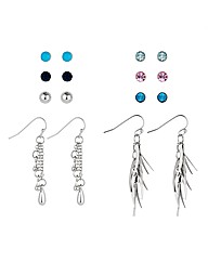 Mood Eight Stud And Drop Earring Pack