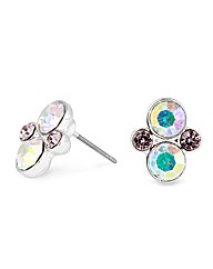 Jon Richard Pink Crystal Bubble Earring