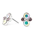 Jon Richard Pink Crystal Bubble Earring
