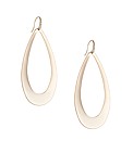 Mood Gold Cut Out Metal Teardrop Earring