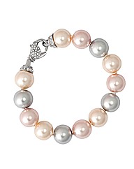 Jon Richard Triple Pearl Tone Bracelet