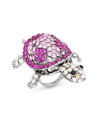 Jon Richard Pink Turtle Adjustable Ring