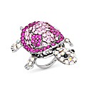 Jon Richard Pink Turtle Adjustable Ring