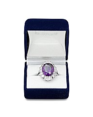 Jon Richard Purple Cubic Zirconia Ring