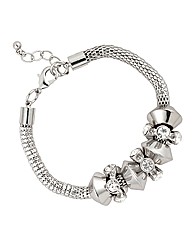 Mood Statement Crystal Mesh Bracelet