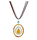 Mood Tortoiseshell Effect Drop Necklace