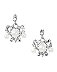 Jon Richard Crystal And Pearl Earring