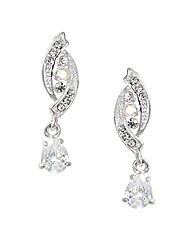 Jon Richard Crystal Peardrop Earring