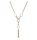Mood Gold Link Tassel Long Necklace