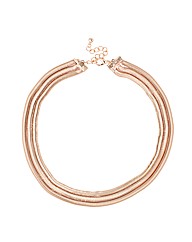 Mood Rose Gold Herringbone Necklace
