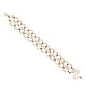 Mood Double Row Gold Link Chain Bracelet