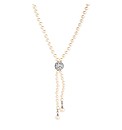 Jon Richard Pearl And Pave Ball Necklace