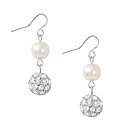 Jon Richard Pearl Crystal Ball Earring