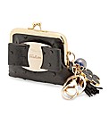 Mood Black Purse Keyring With Charms
