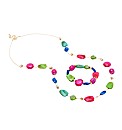 Mood Multi Bead Necklace And Bracelet