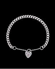 Silver Heavyweight Keppsake Bracelet
