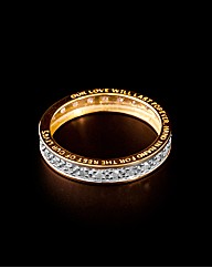 9ct YG Together Forever Diamond ET Ring