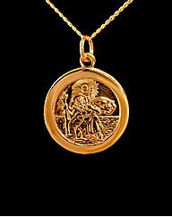 Rolled Gold St Christopher Pendant