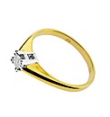 9ct Yellow Gold 0.11ct Diamond Ring