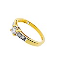 9ct YG 0.25ct Diamond Romancing Ring
