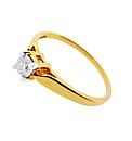9ct Yellow Gold 0.25ct Diamond Ring